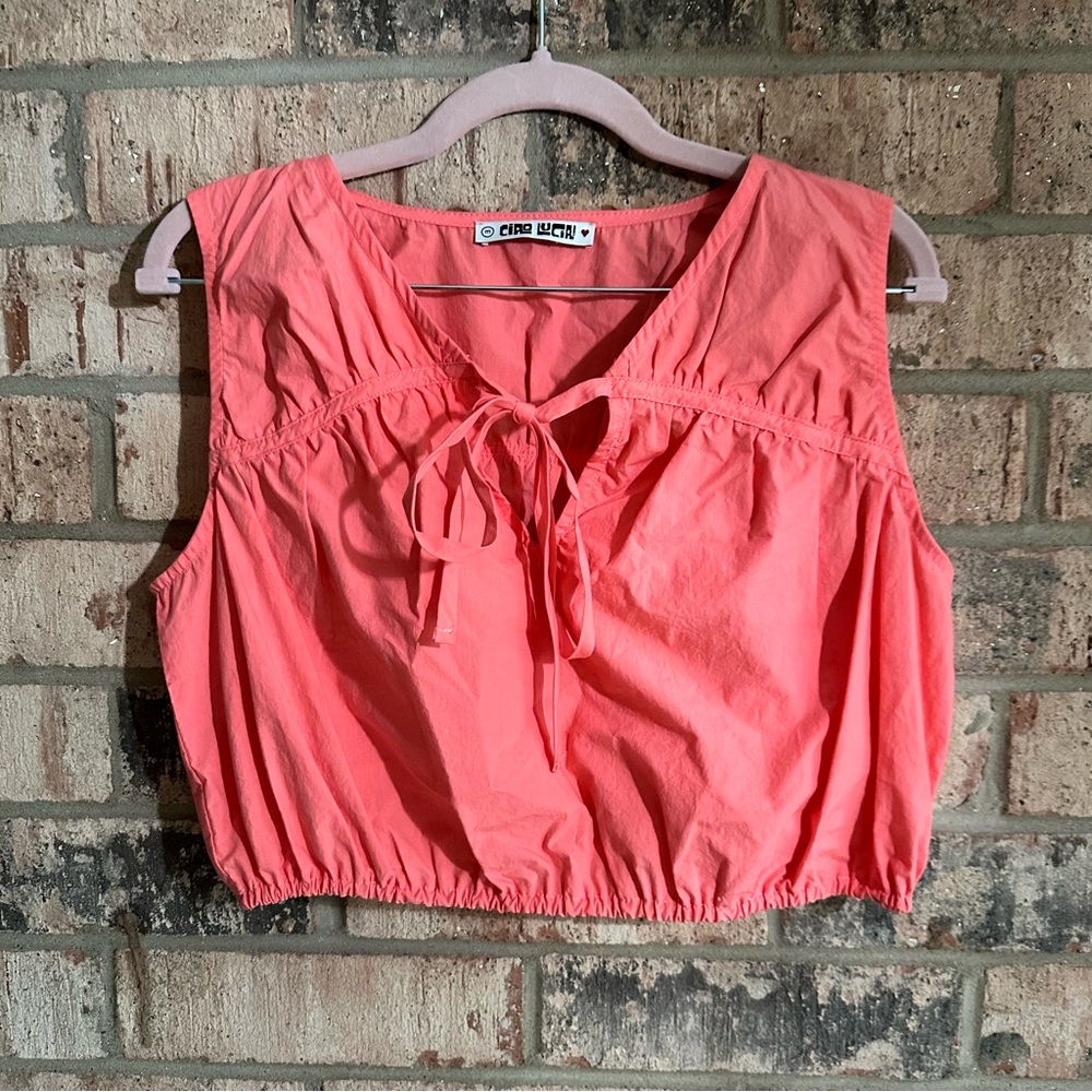 Ciao Lucia Luna Pink Crop Top